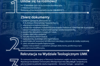 Thumbnail for the post titled: Nabór do seminarium.
