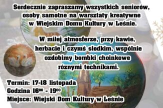 Thumbnail for the post titled: Warsztaty dla Seniorów.